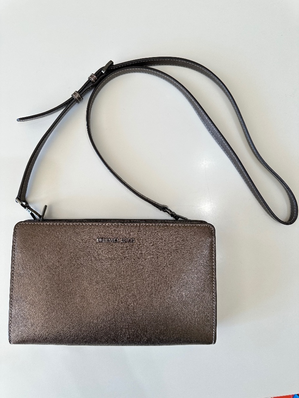 Micheal Kors Metallic Brozen Crossbody Bag